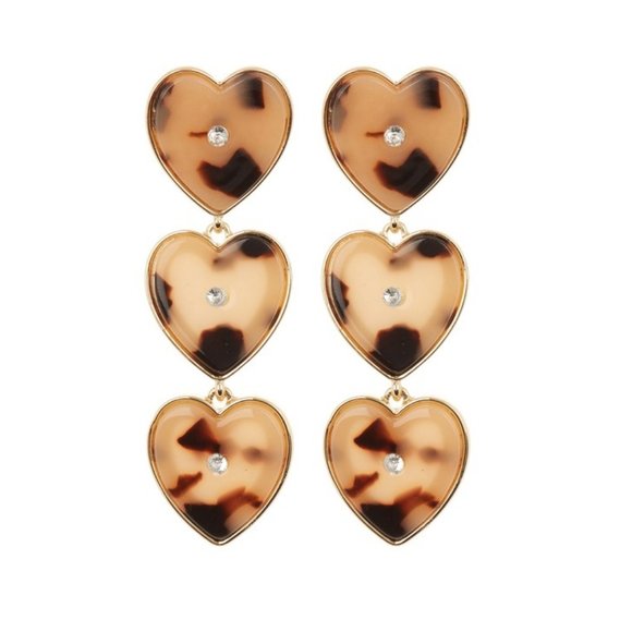 NWT 🎀BAUBLEBAR 3 Hearts Statement Drop Earrings🎀 - Picture 1 of 2